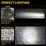 12 - 30V 12W 6000K 2.5 Inch Car Led Engineering Auxiliary Light White Light