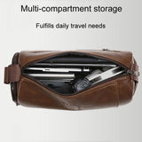 Waterproof Men Crossbody Backpack Large Capacity - Black - Close-Up Angle