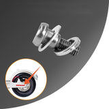 5pcs Rear Wheel Fixing Screws for Xiaomi Mijia M365 / Pro Scooter - White - 45-Degree Angle