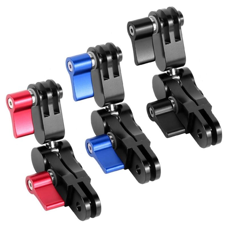 360 Degree Rotating Mount Adapter for Gopro Hero11 - Aluminium Alloy - Red