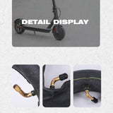 Electric Scooter Inner Tube - 10X2.5 / 2.75 45 Degree Valve Thickened Yellow Stripes - Close-Up Angle