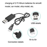 10-pack Usb Charging Cable for Drone - 3.7v 350mah Air-to-air Plug no Protection - 45-Degree Angle
