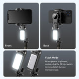 Desktop Gimbal Stabilizer with Fill Light and Selfie Stick - Black - Extra Image