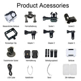 Outdoor Waterproof Dual Screen Wifi Sports Camera with Anti-shake Hd Video - Top-Down View