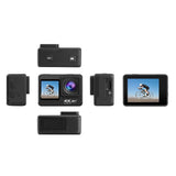 Outdoor Waterproof Dual Screen Wifi Sports Camera with Anti-shake Hd Video - Close-Up Angle