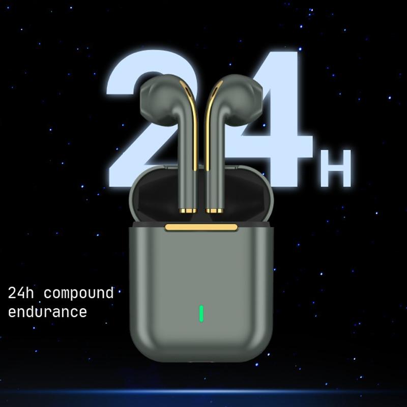 Wireless In-ear Earphones with Long Battery Life - Bluetooth 5.0 Blue