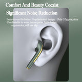Wireless In-ear Earphones with Long Battery Life - Bluetooth 5.0 Blue - Close-Up Angle