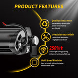 9 - 30V 12W 6000K Car Led Work Light White Light - Side View