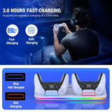 Multi-Functional Cooling Base For Ps5 / Psvr2 Controller With Rgb Lights - White - Close-Up Angle