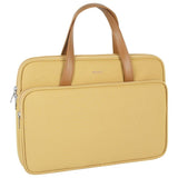 16 Waterproof Oxford Laptop Bag - Yellow - Front View