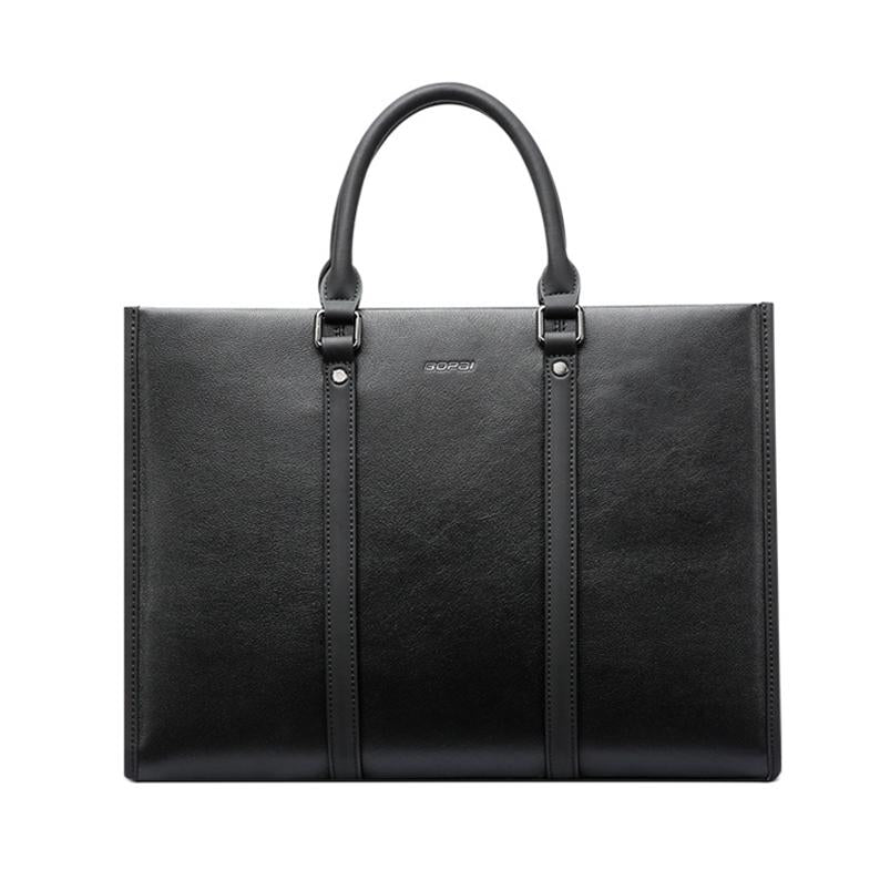 Black Waterproof Laptop Handbag - Multifunctional Business Wearable