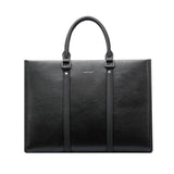 Black Waterproof Laptop Handbag - Multifunctional Business Wearable - Side View