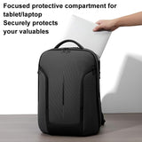Men Commuter Laptop Backpack - Black