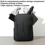 Men Commuter Laptop Backpack - Black