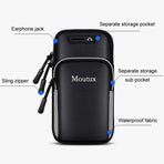 Waterproof Running Arm Bag For Outdoor Sports - Black