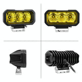 40W 9V - 30V 5 Inch Waterproof 3 - Eye Headlight - Spotlight White Light - Rear View