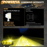 40W 9V - 30V 5 Inch Waterproof 3 - Eye Headlight - Spotlight White Light - Low Angle