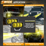 40W 9V - 30V 5 Inch Waterproof 3 - Eye Headlight - Spotlight White Light - Extra Image