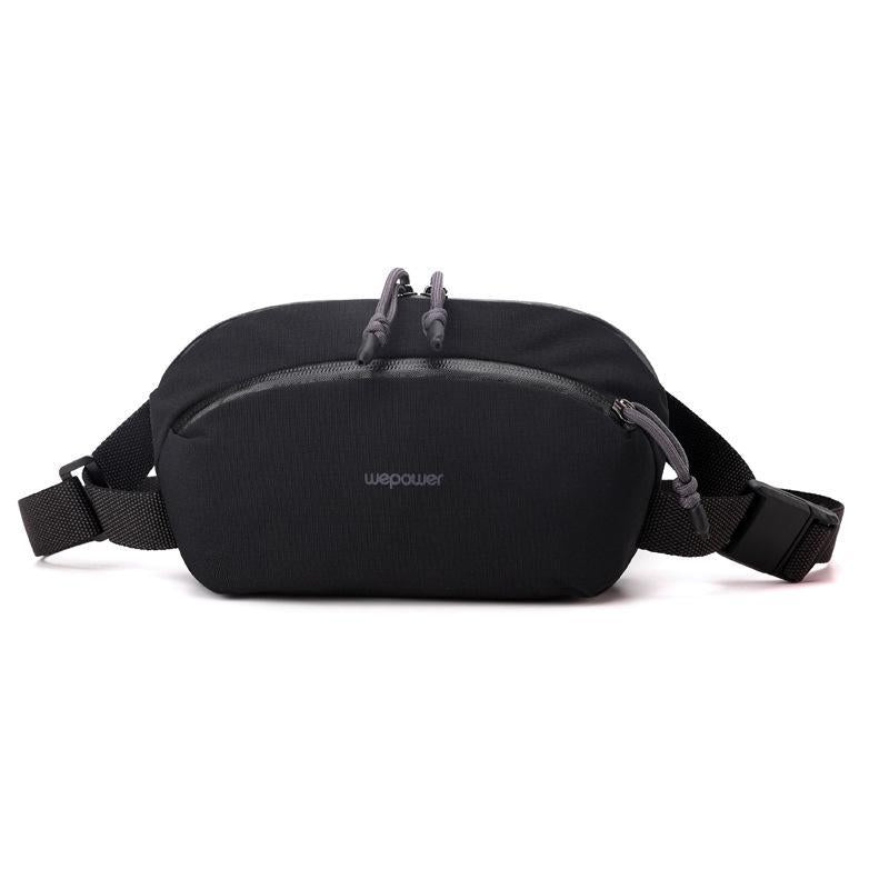 Men Personalized Chest Bag For Commuting - Black