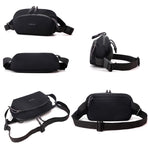 Men Personalized Chest Bag For Commuting - Black