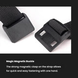 Men Personalized Chest Bag For Commuting - Black - Close-Up Angle