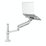 Adjustable Laptop Monitor Stand Mount - Aluminum Alloy - Black - Rear View