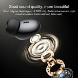 Black Wireless Bluetooth Earphones - Tws26 - 45-Degree Angle