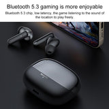 Black Wireless Bluetooth Earphones - Tws26 - Close-Up Angle