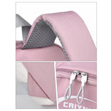 Large Splash Proof Backpack For Outings & School - Pink - Low Angle