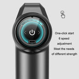 Intelligent 6-Speed Fascia Massager With 4 Heads - Gray - 45-Degree Angle