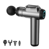 Intelligent 6-Speed Fascia Massager With 4 Heads - Gray - Extra Image