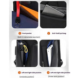 Waterproof Men Business Backpack Black - Low Angle