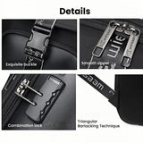 Waterproof Men Business Backpack Black - Extra Image