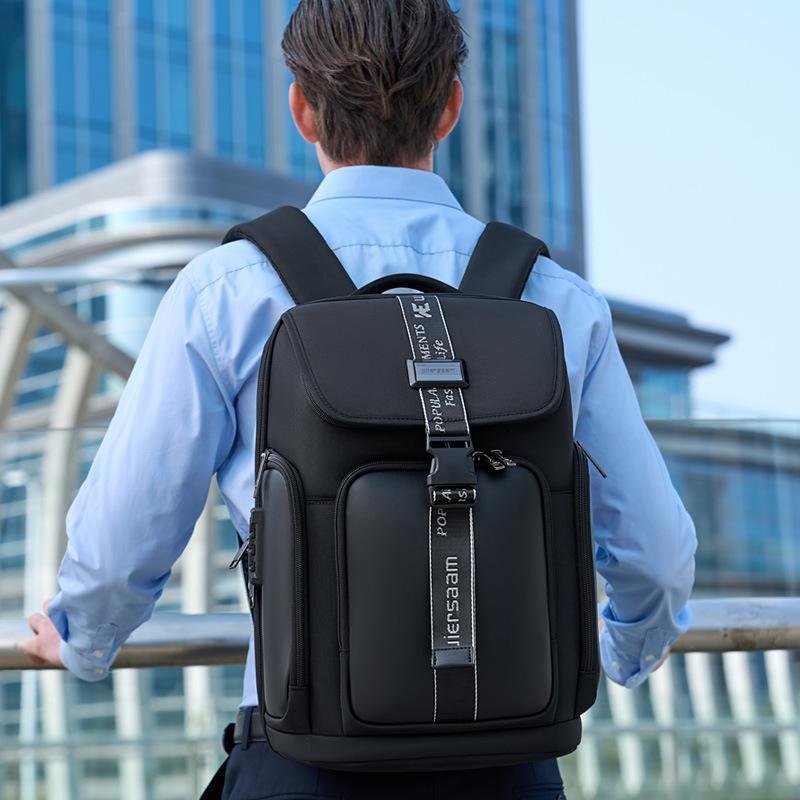 Waterproof Men Business Backpack Black