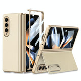 For Samsung Galaxy Z Fold4 5G Foldable Leather Case With Stand - Ultra Thin - Green