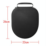 Portable Shockproof Bag for Dyson Air Purification Headset - Black - Top-Down View