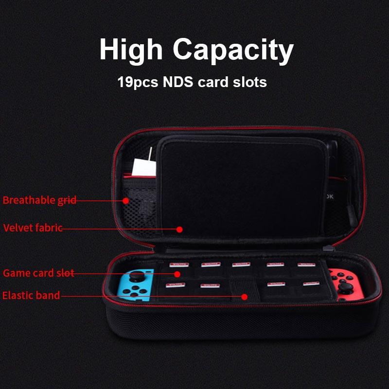 Switch Oled Console Protective Eva Sleeve - Black
