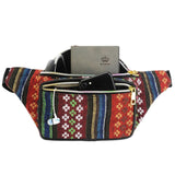 Boho Ethnic Style Waist Bag 34 X 15Cm - Style-A - Side View
