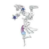 925 Sterling Silver Enchanting Elf Bracelet & Necklace Set Diy Beads - Front View