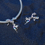 925 Sterling Silver Enchanting Elf Bracelet & Necklace Set Diy Beads - Close-Up Angle