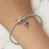 925 Sterling Silver Enchanting Elf Bracelet & Necklace Set Diy Beads - Low Angle