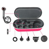 Hard Shell Storage Bag For Dyson Hd03 / Hd08 / Hd15 Hair Dryer Rose Red - Side View