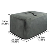 Grey Dust Cover for Small 3-6l Air Fryer - Top-Down View