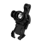 Double Head J Buckle Backpack Mount For Sports Cameras - Front View