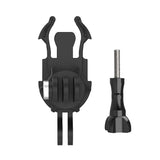 Double Head J Buckle Backpack Mount For Sports Cameras - 45-Degree Angle