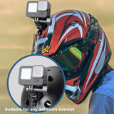 Double Head J Buckle Backpack Mount For Sports Cameras - Low Angle