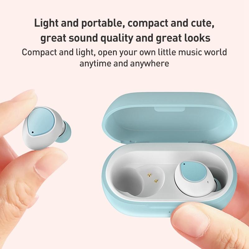 Mini Wireless Bluetooth Earphone - Zga Gs14 Candy - Pink