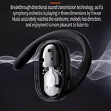 Wireless Stereo Earphones with Charging Case - Hanging Ear Design - Black - Extra Image