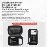 Waterproof Hard Shell Storage Bag for Amagisn - Compact Size - Gray - Rear View