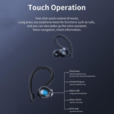 Led Bluetooth Earphones with Noise Reduction and Power Bank Function - Black - Extra Image